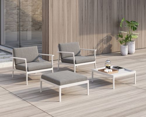 EOS Sofa Armchair, Ottoman and Coffee Table set